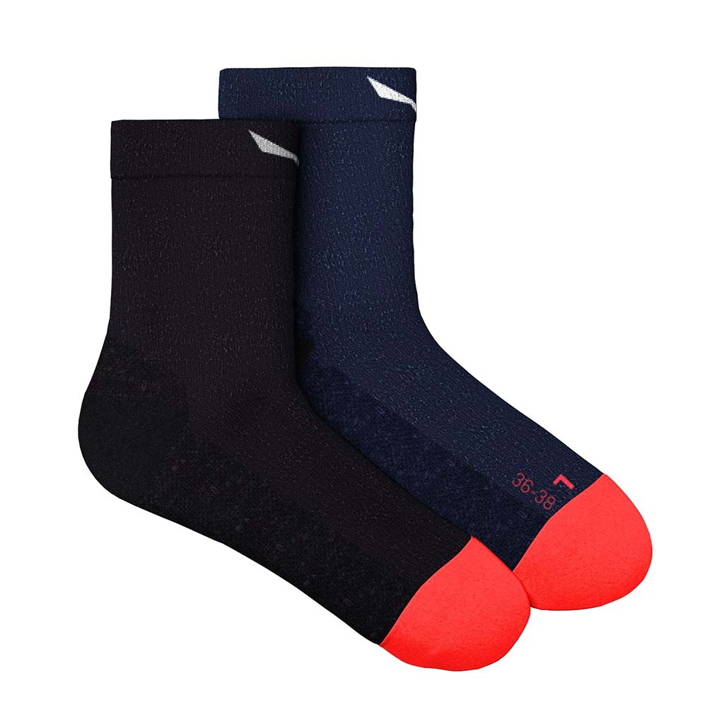 Salewa Wildfire Merino Hemp Quarter Navy Blue Women Socks