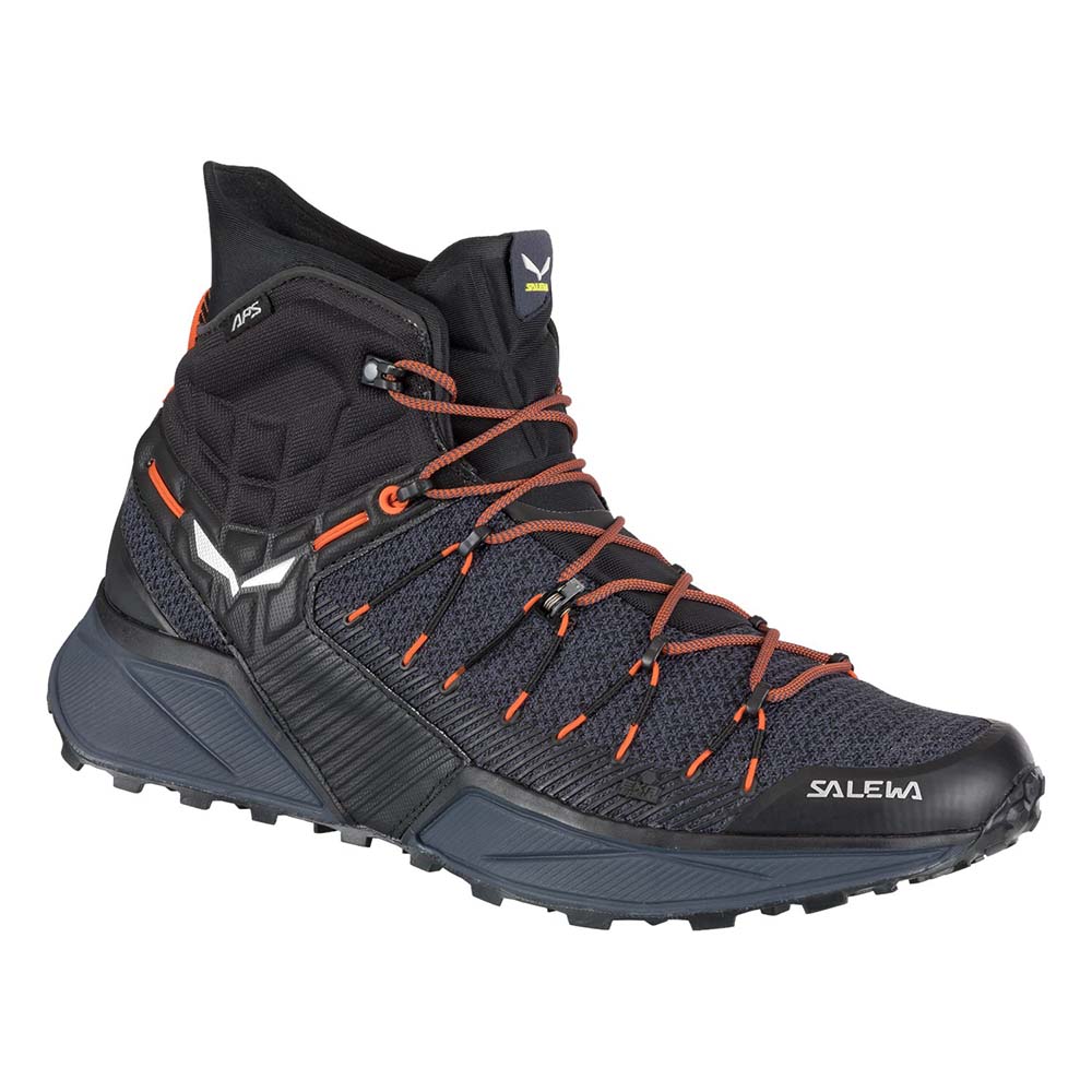 Salewa Dropline Mid Black/Ombre Blue Men Speed Hiking Shoes