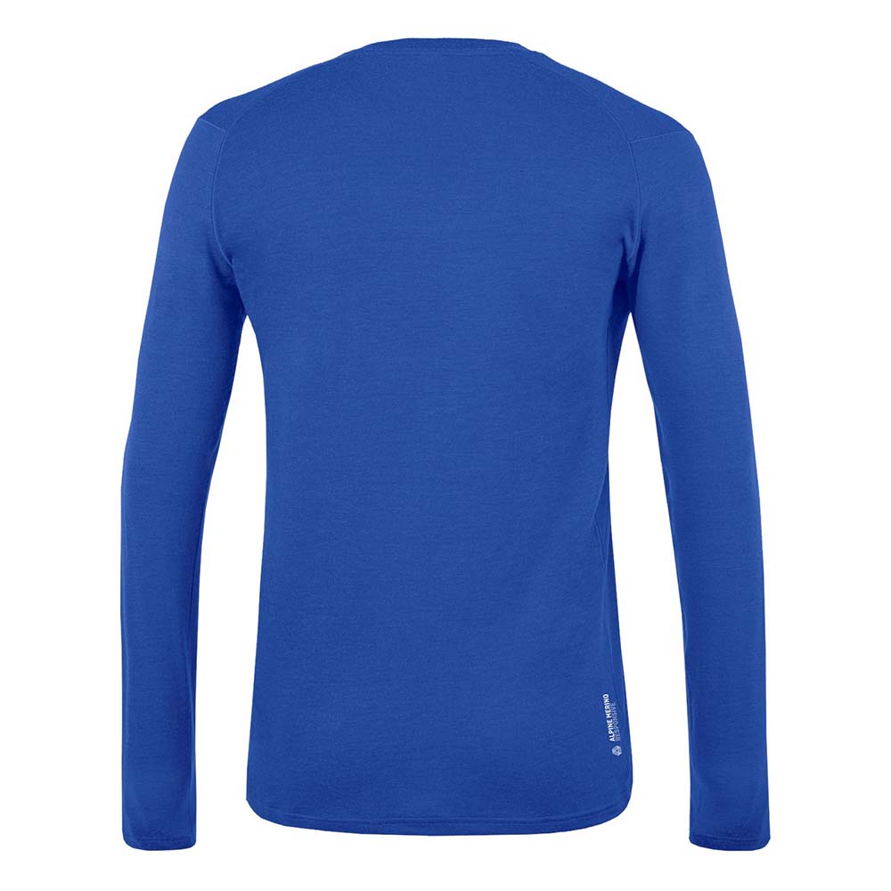 Salewa Pure Logo Alpine Merino Responsive Long Sleeve Blue Men T-Shirts