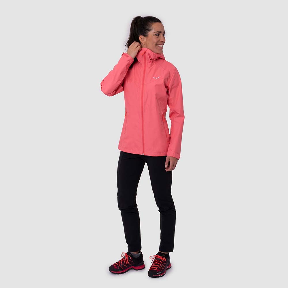 Salewa Puez Aqua Powertex Hardshell Pink Women Jacket