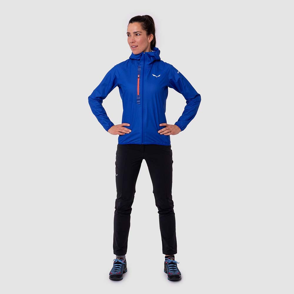 Salewa Puez Light Powertex Hardshell Blue Women Jacket
