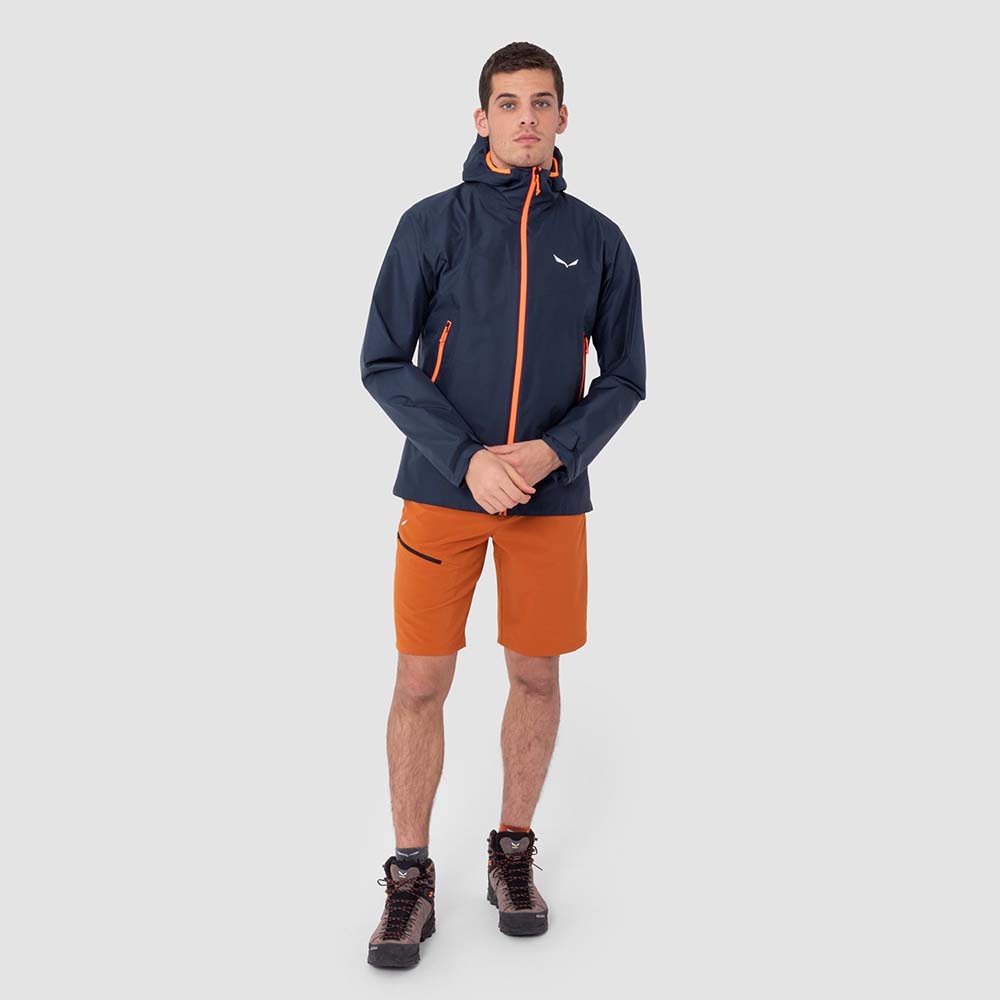 Salewa Puez Powertex 2L Navy Blue Men Jacket