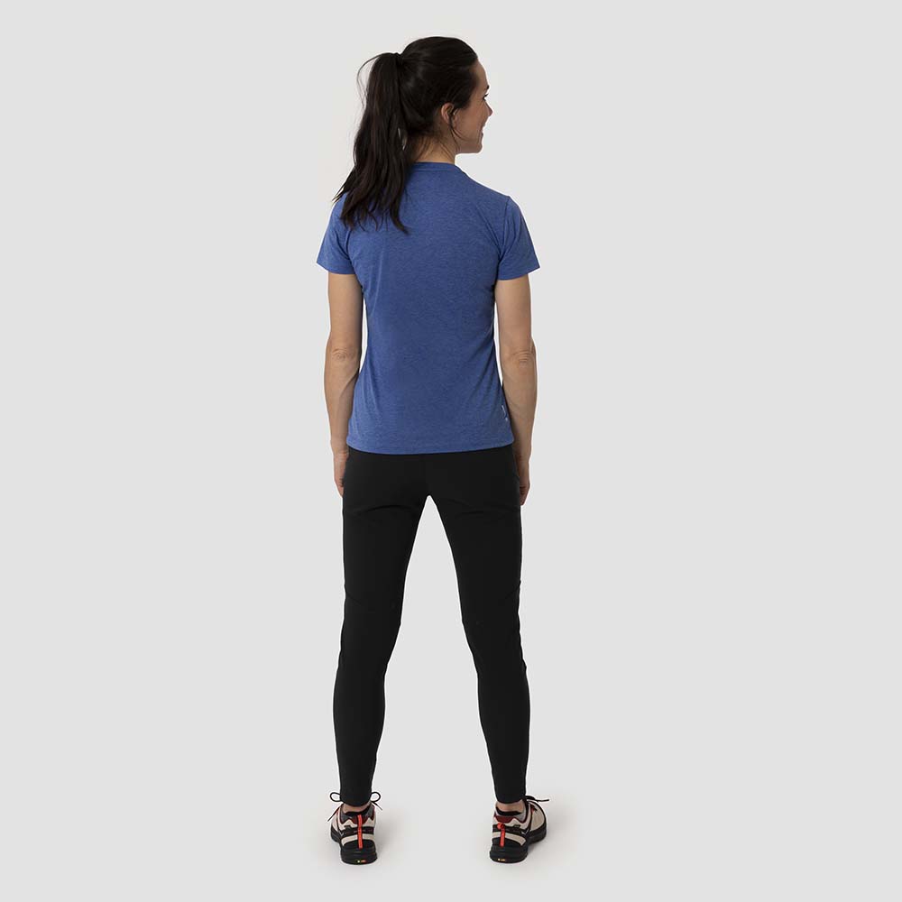 Salewa Pure Skyline Dry Blue Women T-Shirts