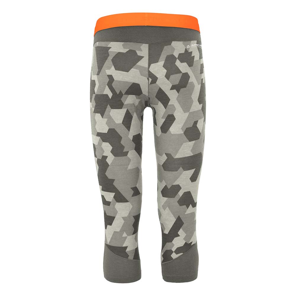 Salewa Cristallo Warm Alpine Merino Responsive 3/4 Grey Men Tights