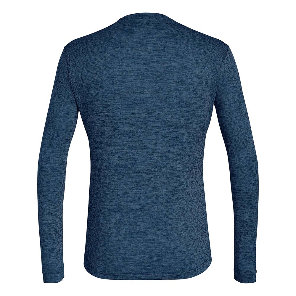 Salewa Puez Melange Dry Long Sleeve Dark Blue Men T-Shirts