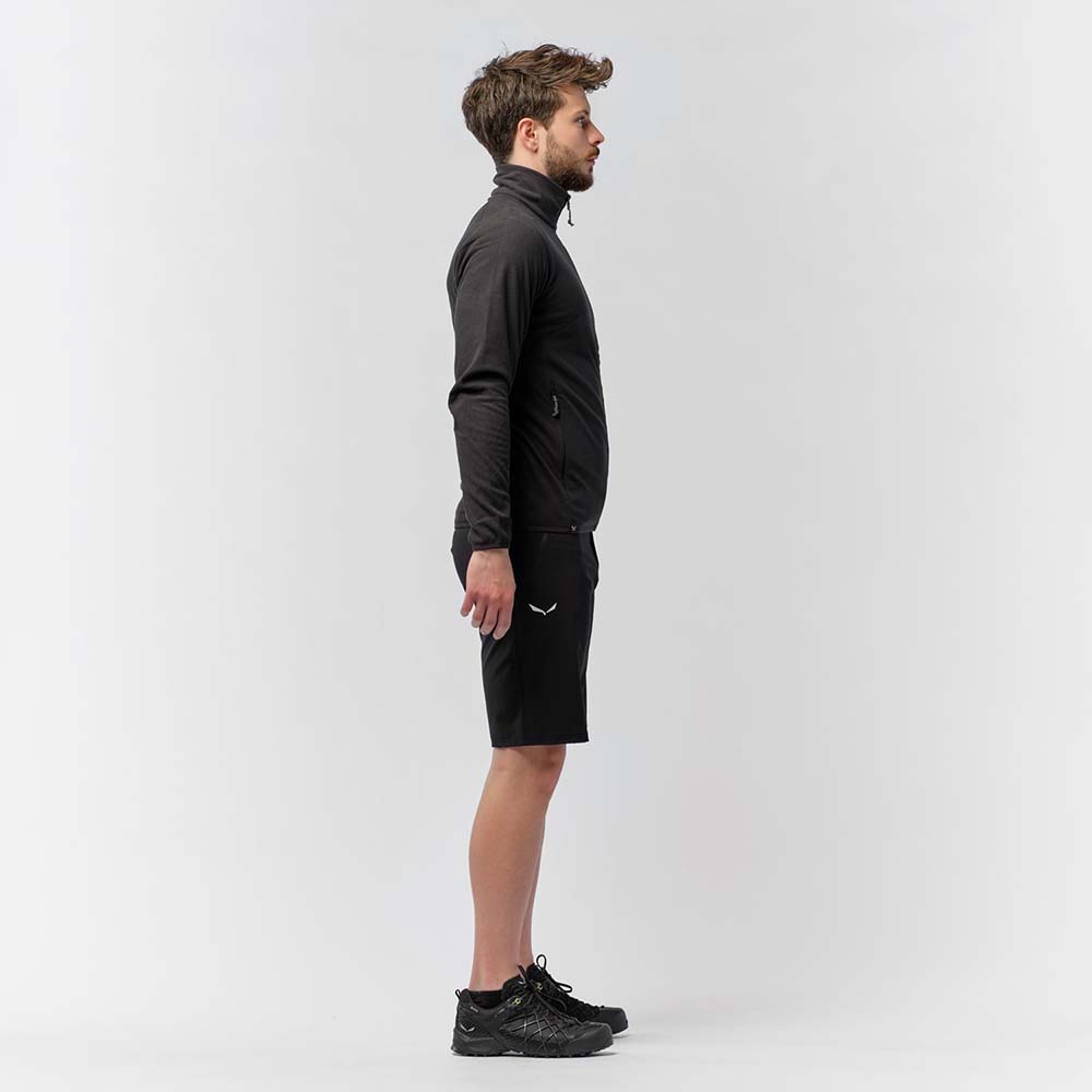 Salewa Plose 5 Polarlite Full-Zip Black Men Tops