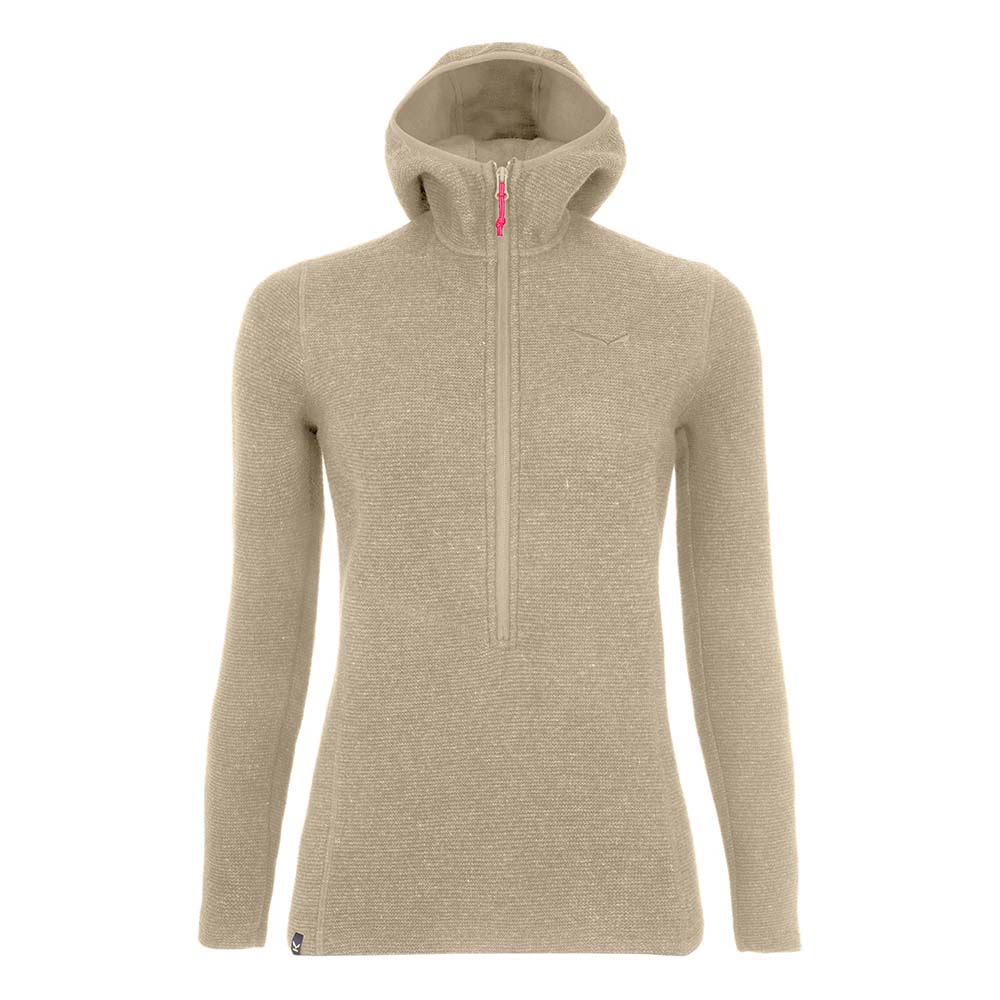 Salewa Fanes Sarner Half Zip Beige Women Hoodies