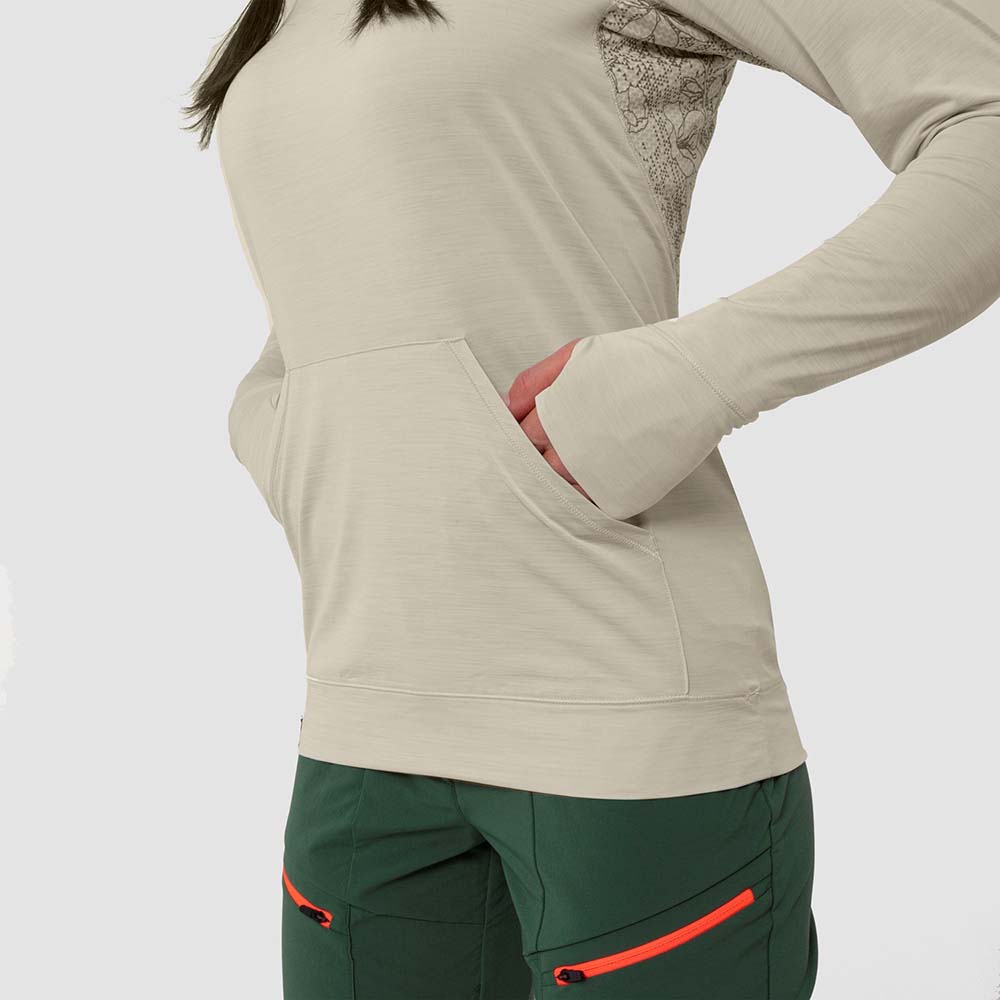 Salewa Puez Melange Dry Beige Women Hoodies