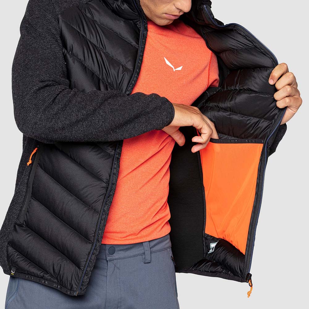 Salewa Fanes Sarner Down Hybrid Black Men Jacket