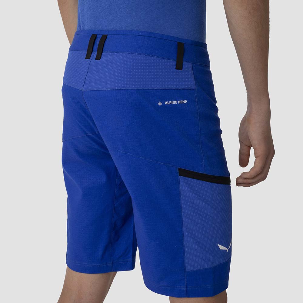 Salewa Alpine Hemp Cargo Blue Men Shorts