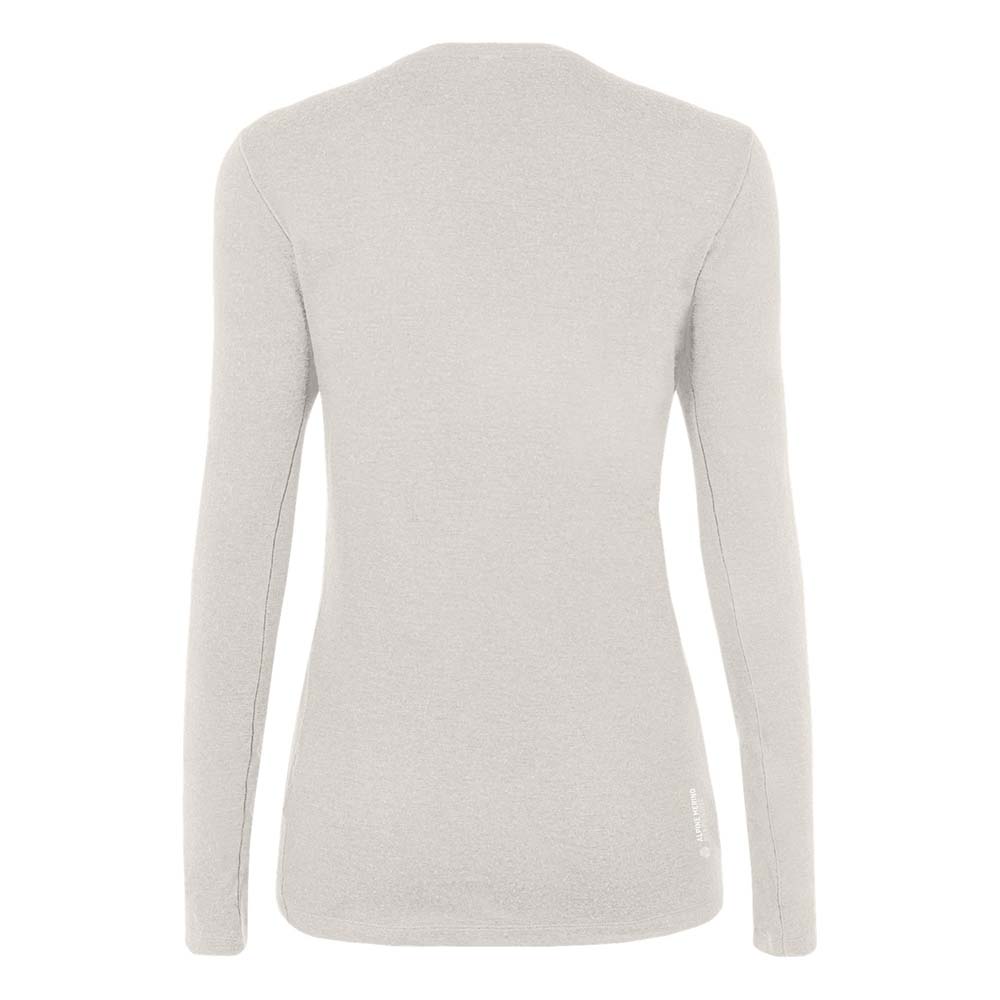 Salewa Pure Logo Alpine Merino Responsive Long Sleeve Beige Women T-Shirts
