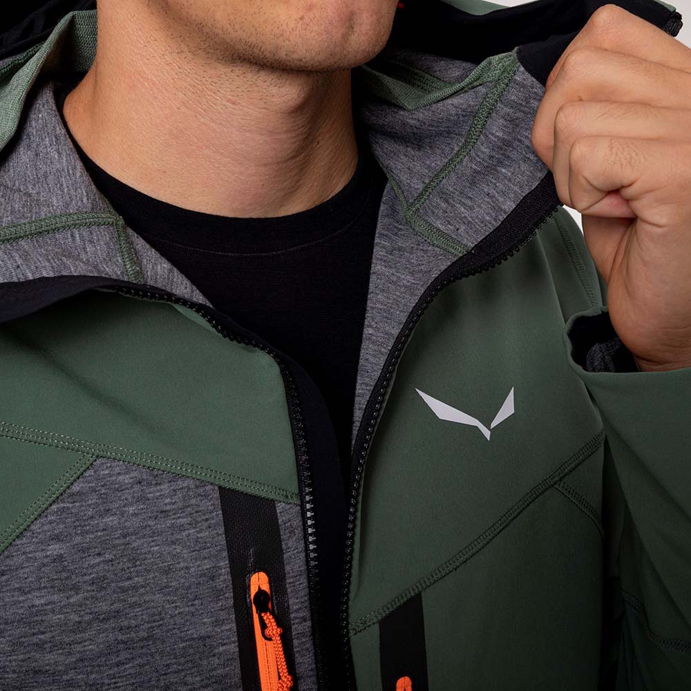Salewa Comici Stormwall/Durastretch Green Men Jacket