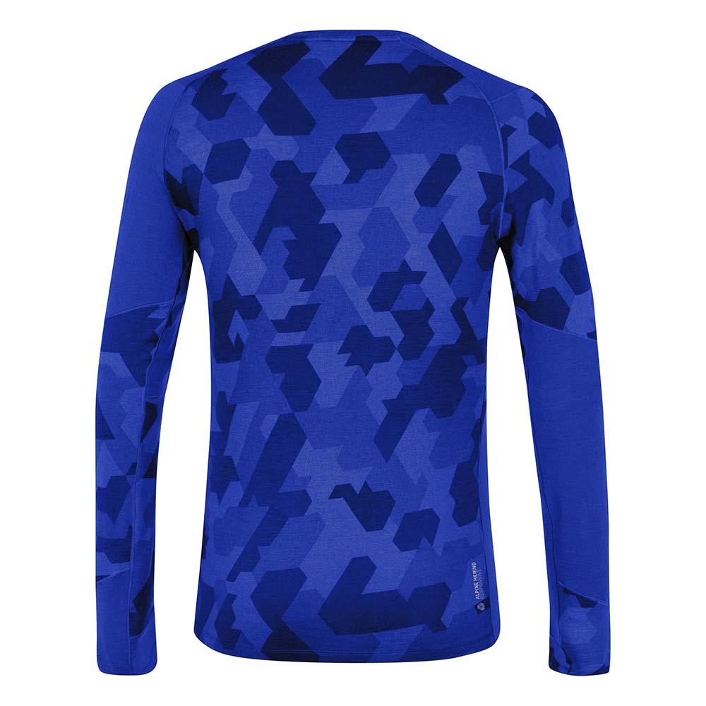 Salewa Cristallo Warm Alpine Merino Responsive Long Sleeve Blue Men Baselayer