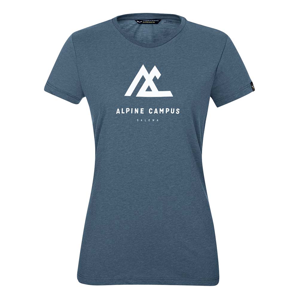 Salewa Frames Dry Short Sleeve Navy Blue Women T-Shirts