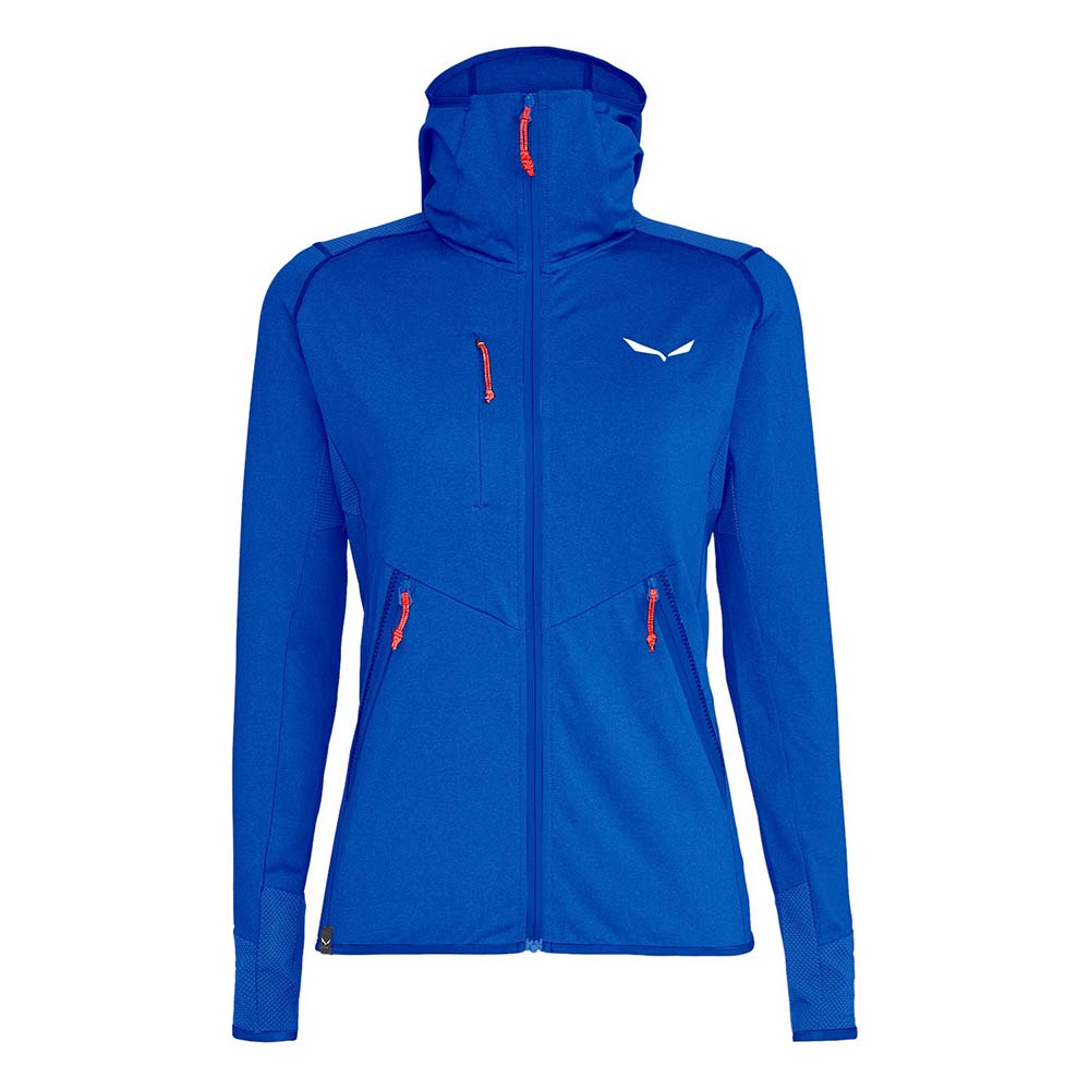Salewa Agner Hybrid Polarlite Durastretch Blue Women Hooded Jacket