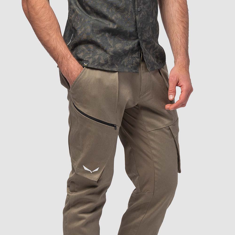 Salewa Puez Hemp Cargo Brown Men Pants