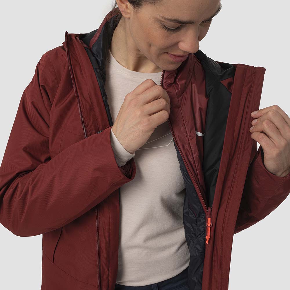 Salewa Fanes 2L Powertex 2 In 1 Red Women Jacket