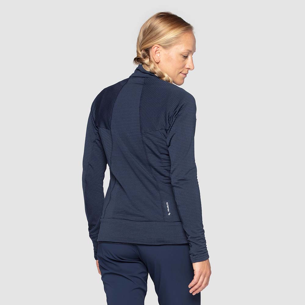 Salewa Pedroc Polarlite Fleece Navy Blue Women Tops