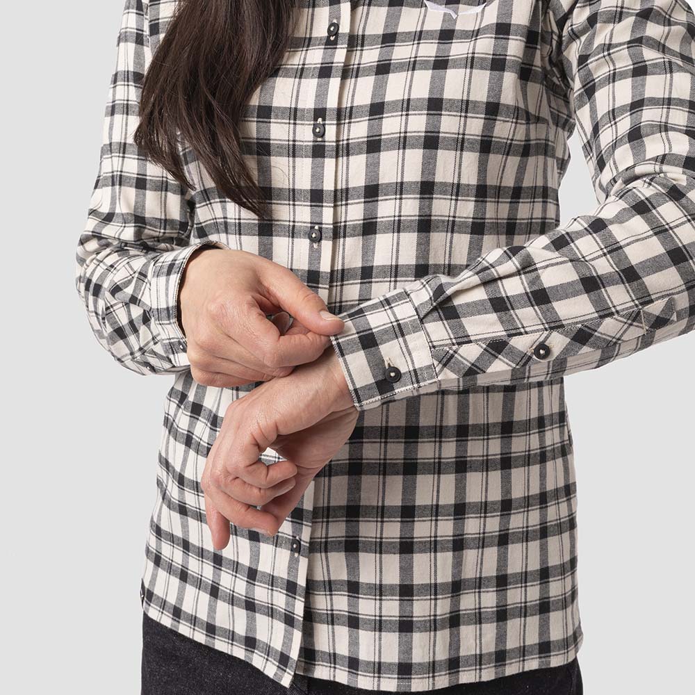 Salewa Fanes Flannel 5 Polarlite Beige/Black Women Shirts