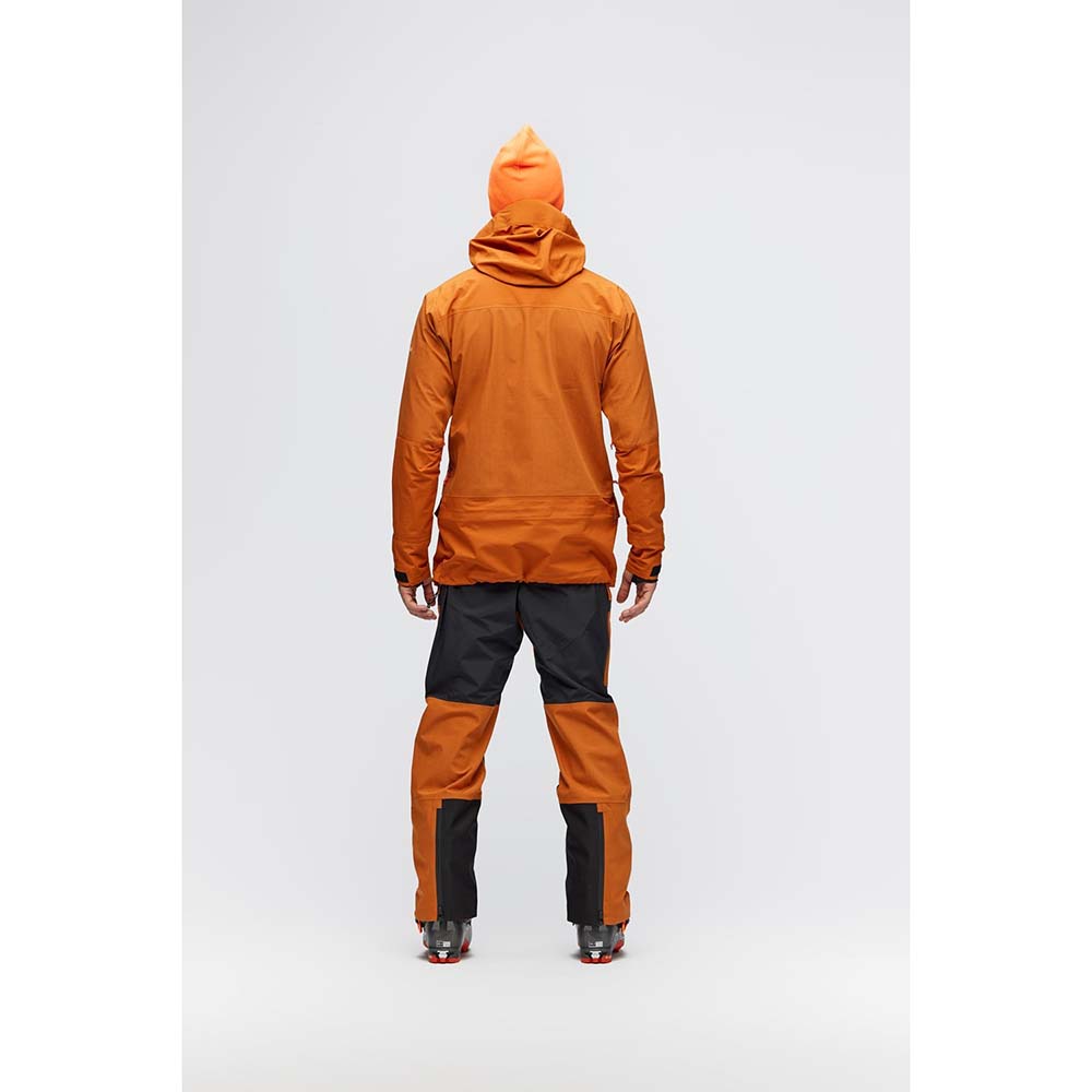 Salewa Sella Ski 3 Layers Powertex Responsive Hardshell Orange Men Jacket