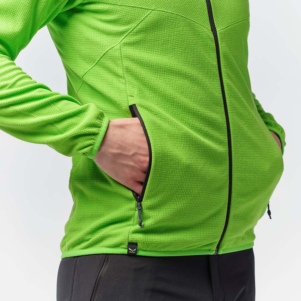 Salewa Plose 5 Polarlite Full-Zip Green Men Tops