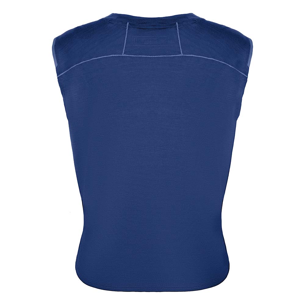 Salewa Pedroc Alpine Merino Blue Women Tank Top