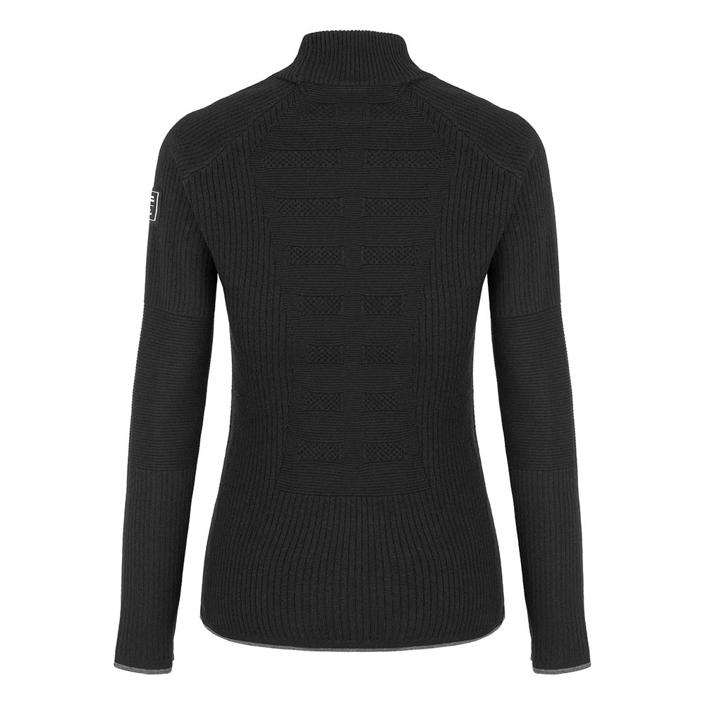 Salewa Fanes Engineered Merino Logo Black Women Pullover