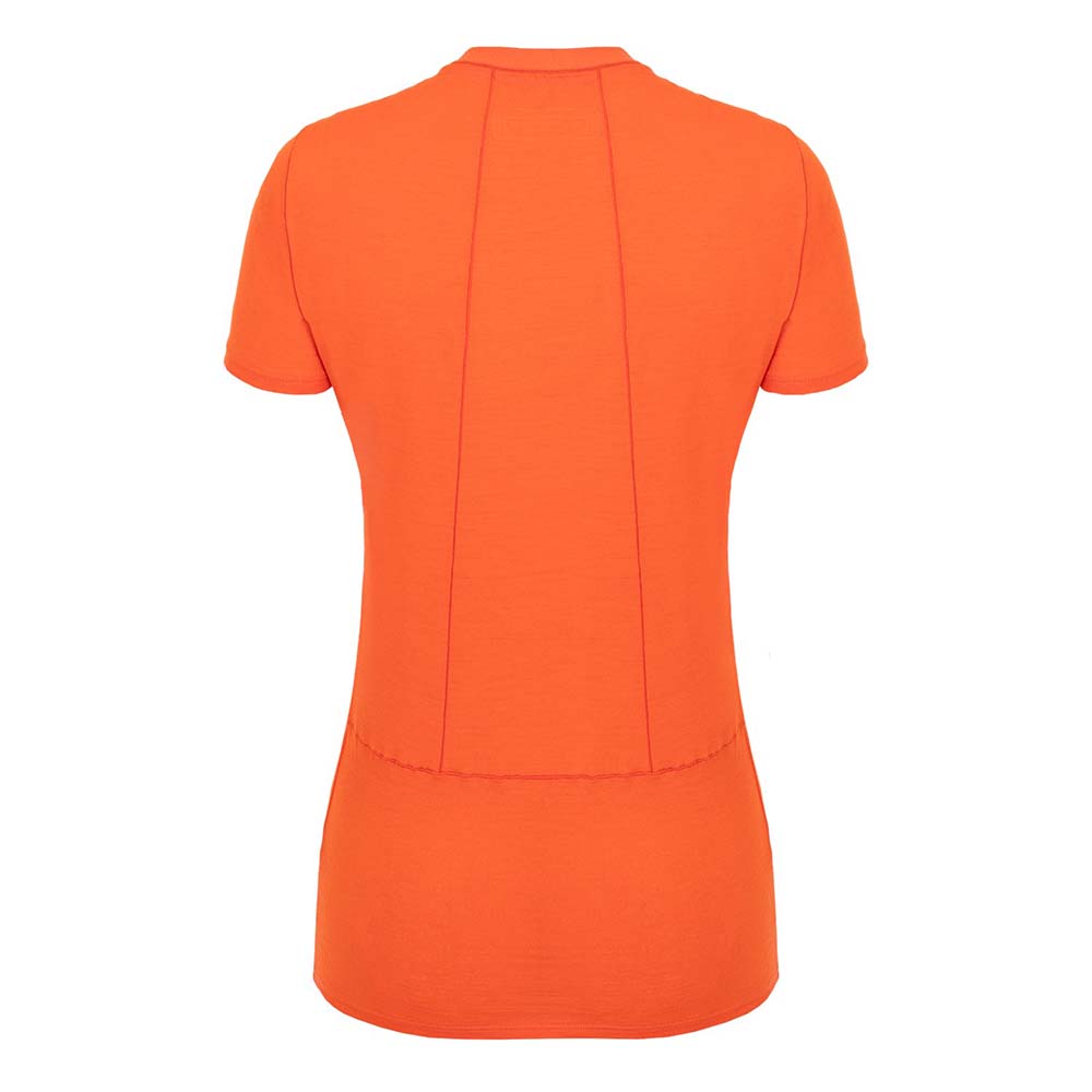 Salewa Agner Merino Red Orange Women T-Shirts
