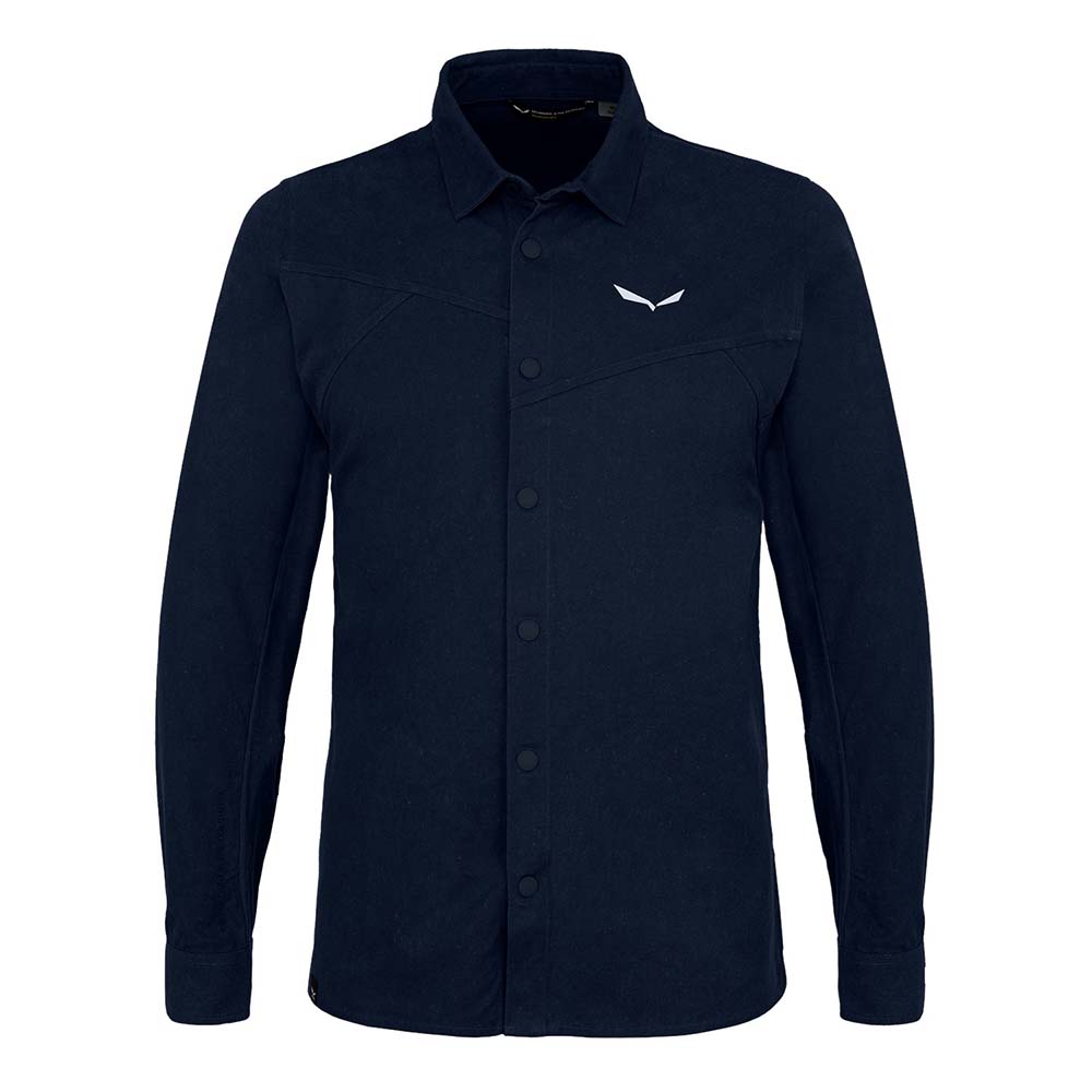 Salewa Fanes Hemp Navy Blue Men Shirts