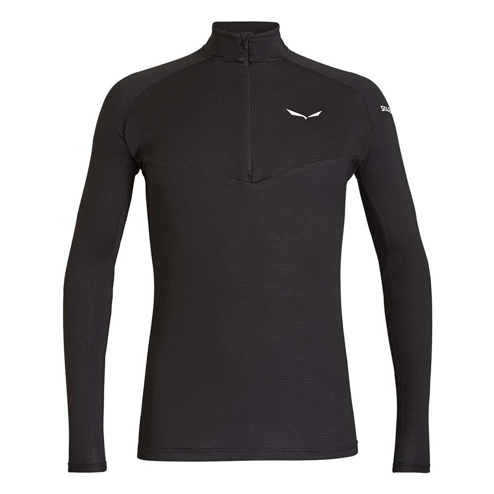 Salewa Sennes Dry Long Sleeve Half-Zip Black Men Tops