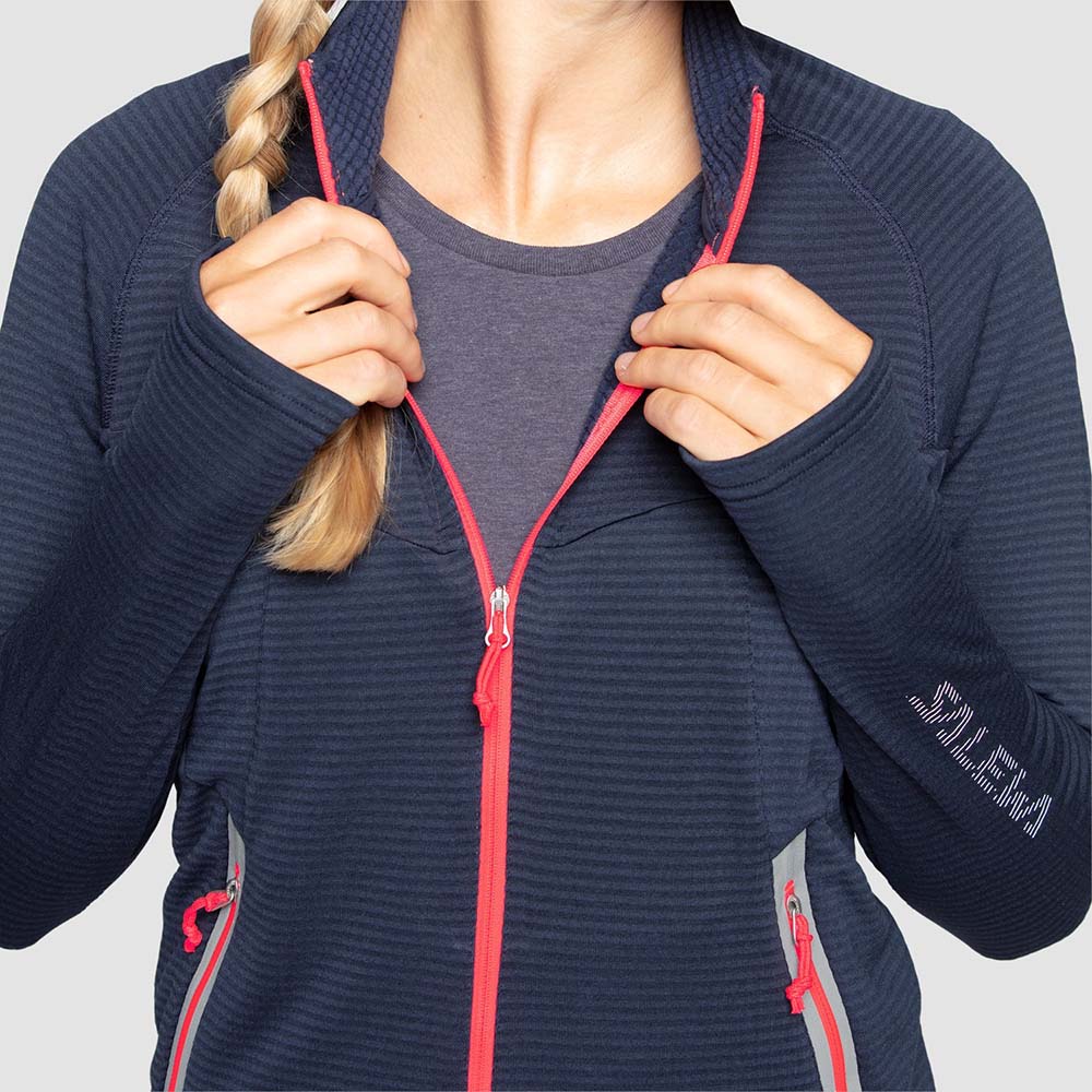Salewa Pedroc Polarlite Fleece Navy Blue Women Tops