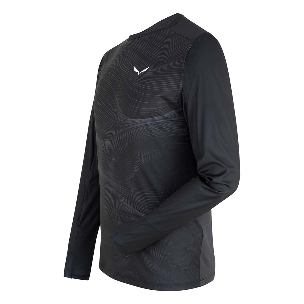 Salewa Seceda Dry Long Sleeve Black Men T-Shirts