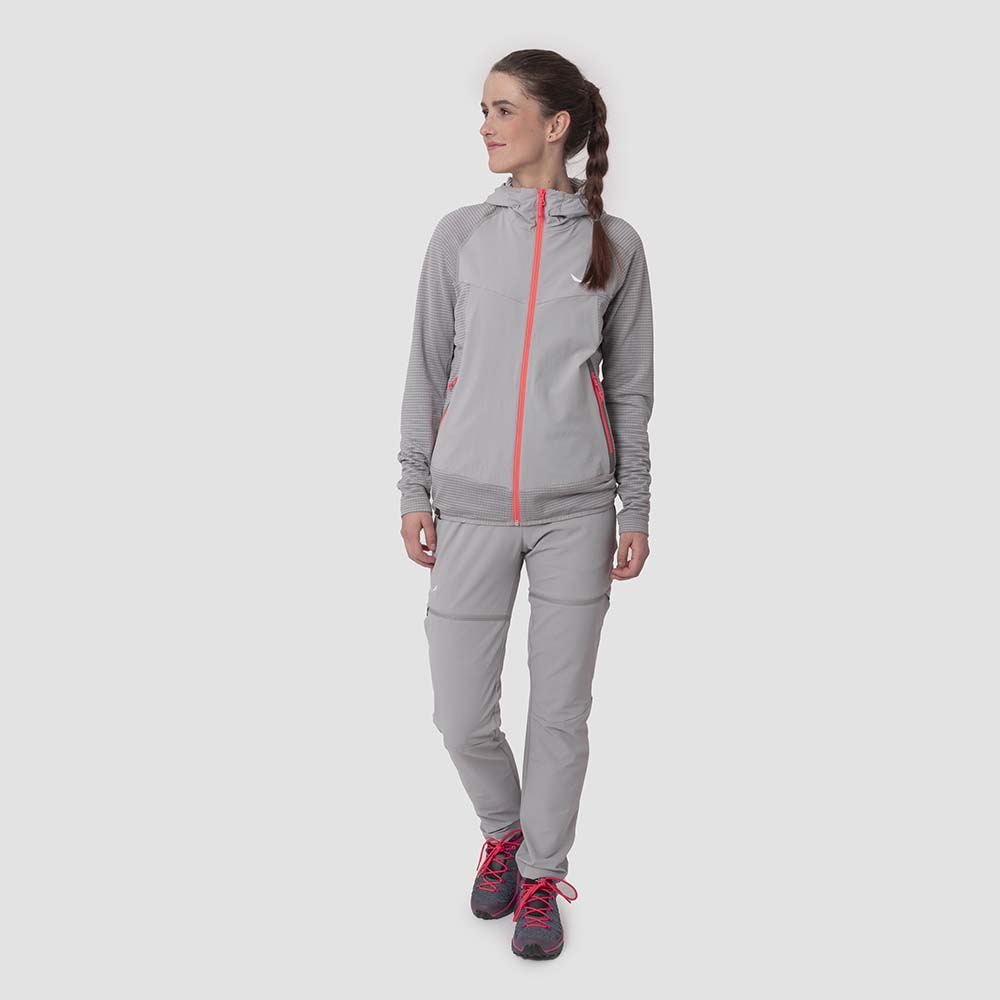 Salewa Rolle Polarlite Responsive Grey Women Jacket