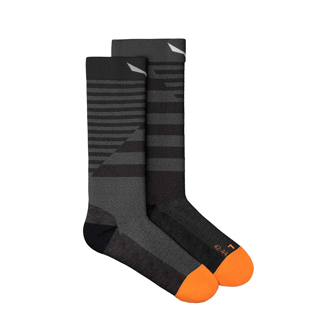 Salewa Fanes Hybrid Stripes Merino Crew Grey Men Socks