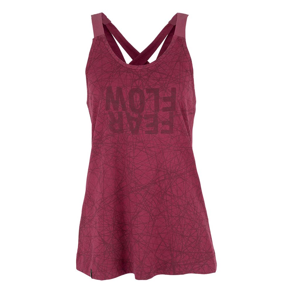 Salewa Alpine Hemp Print Violet/Red Women Tank Top