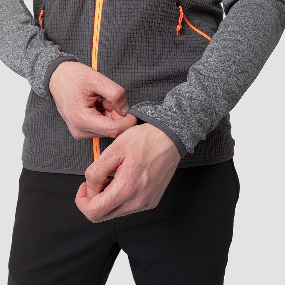 Salewa Puez Hybrid Polarlite Fleece Grey Men Tops