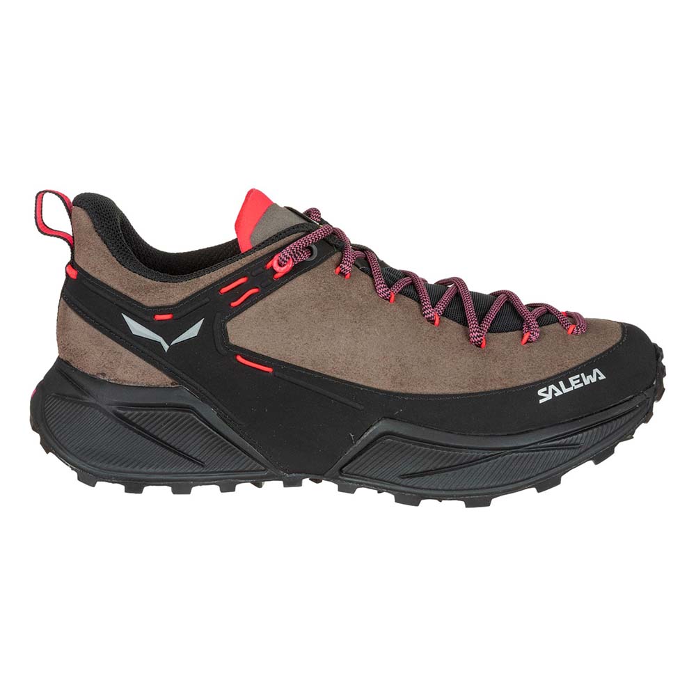 Salewa Dropline Leather Brown/Black Women Hiking Shoes