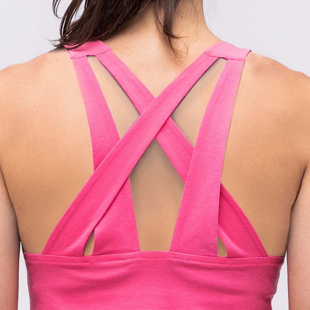 Salewa Alpine Hemp Print Violet/Rose Women Tank Top