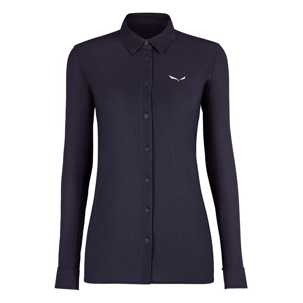 Salewa Puez Minicheck 2 Dry Navy Blue Women Shirts