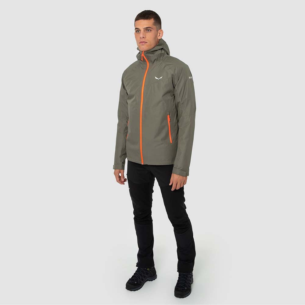 Salewa Puez Aqua Powertex Hardshell Brown Men Jacket