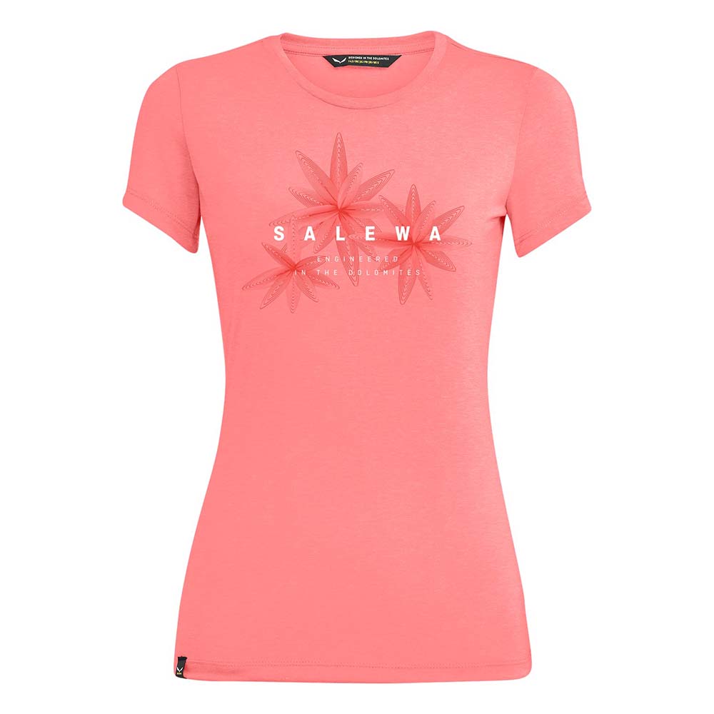 Salewa Lines Graphic Dry Pink Women T-Shirts