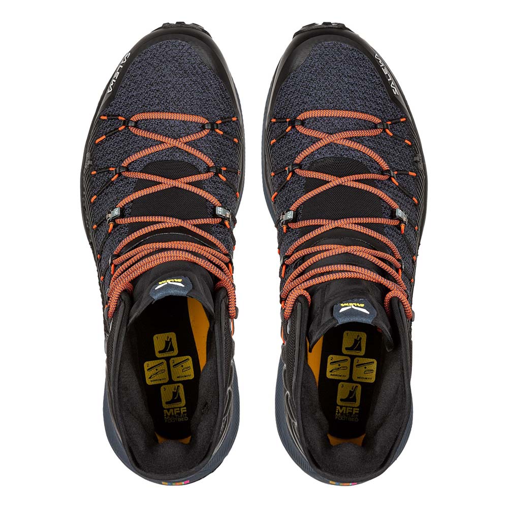 Salewa Dropline Mid Black/Ombre Blue Men Speed Hiking Shoes