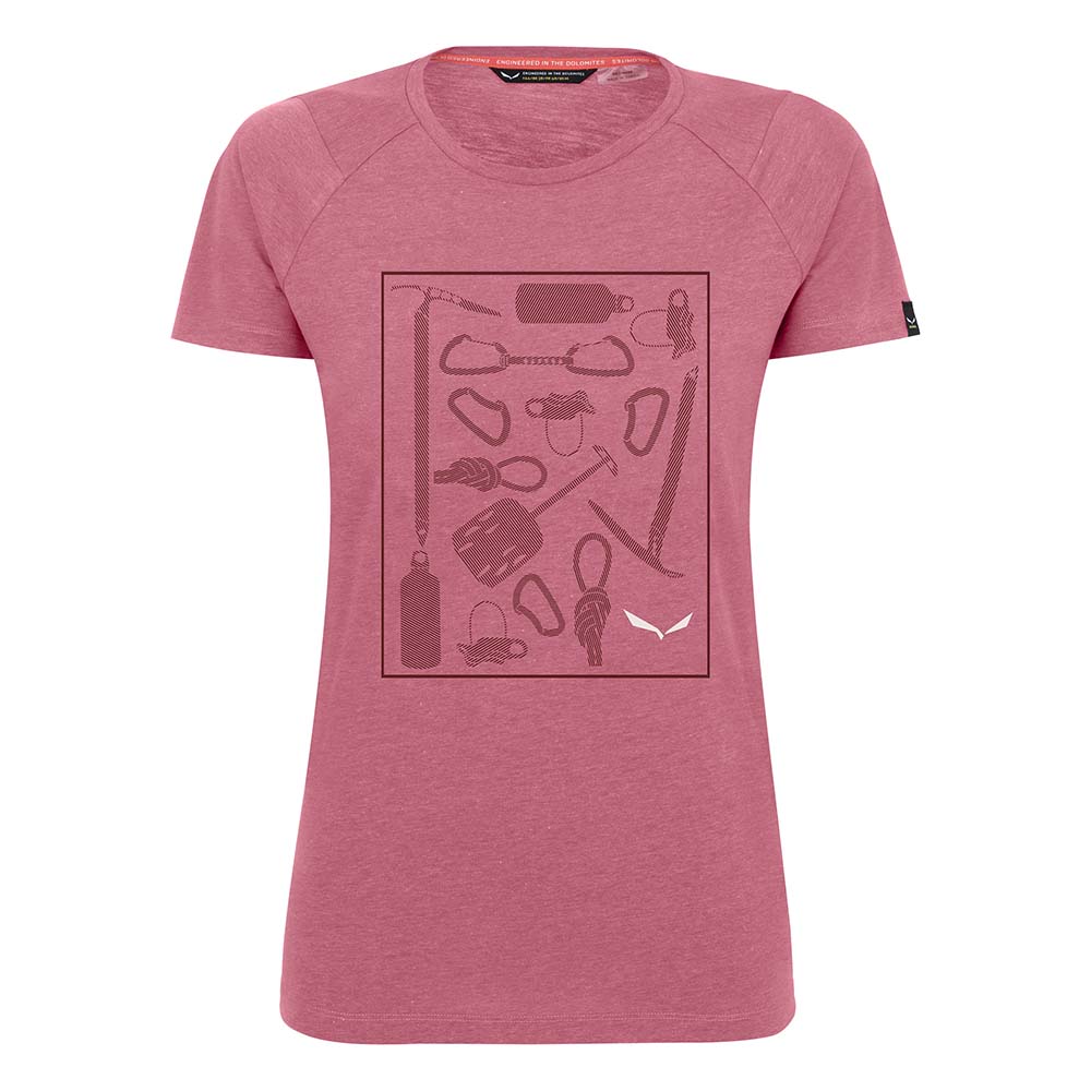 Salewa Pure Box Dryton Pink Women T-Shirts
