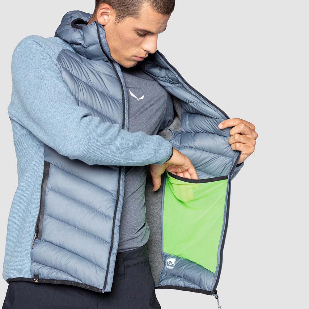 Salewa Fanes Sarner Down Hybrid Grey Men Jacket