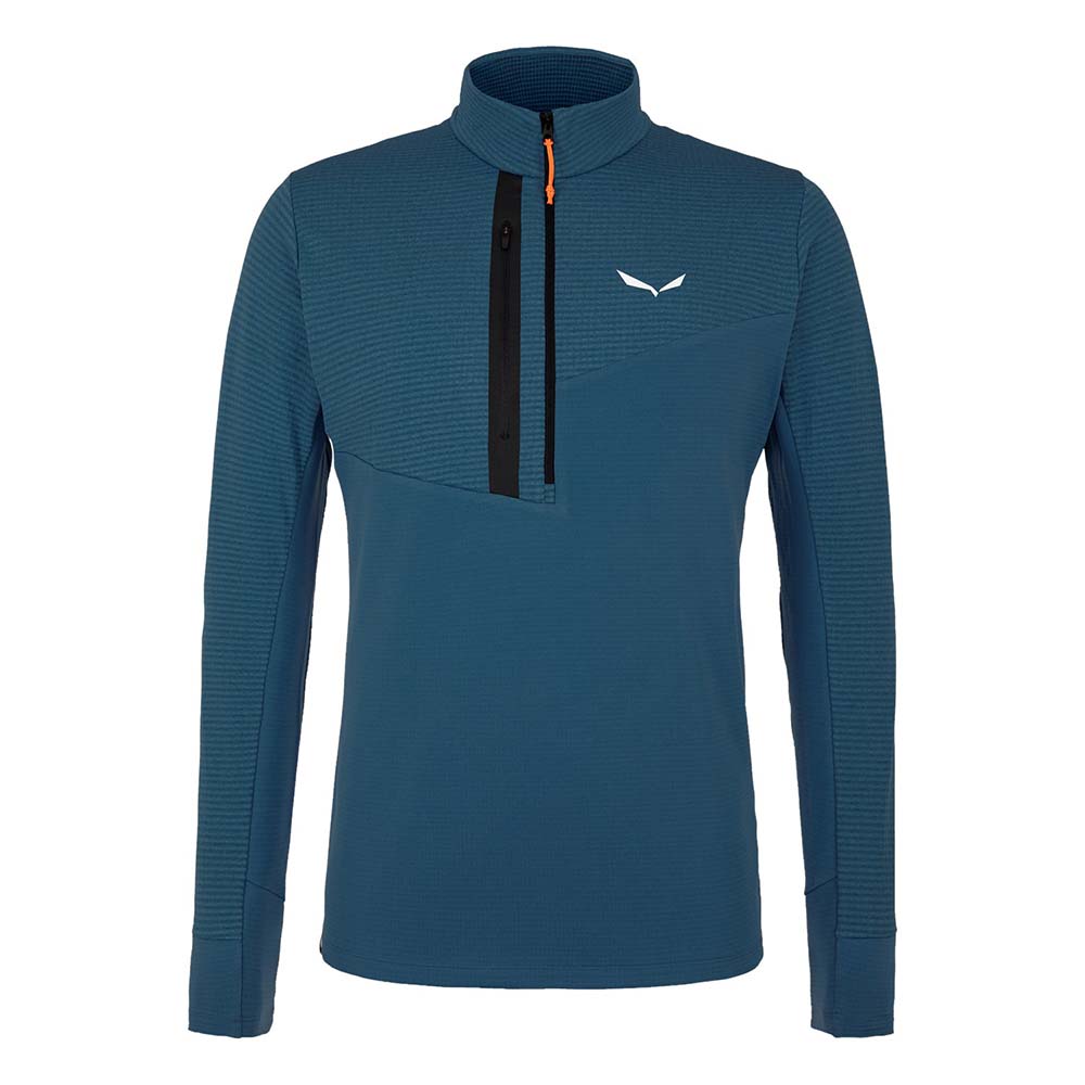 Salewa Vajolet Polarlite Responsive Half Zip Fleece Navy Blue Men Tops