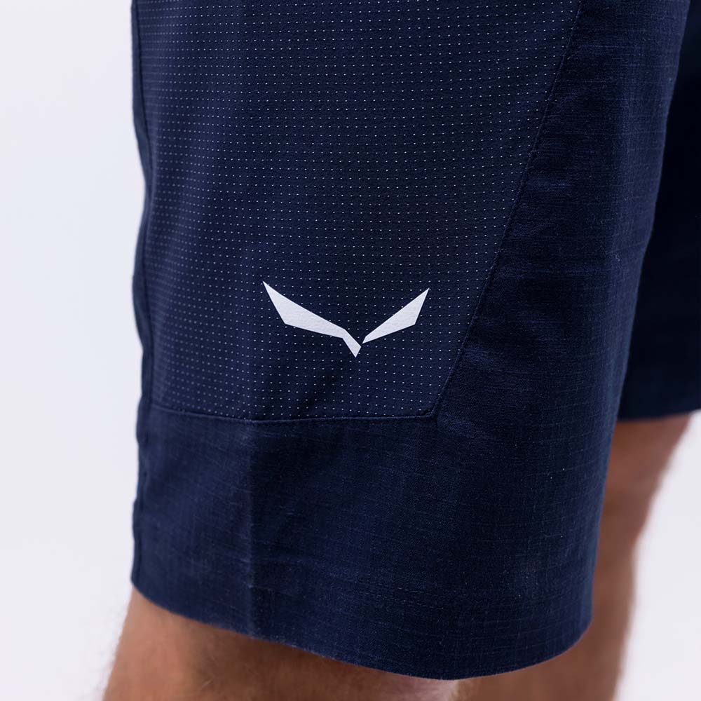 Salewa Alpine Hemp Cargo Navy Blue Men Shorts