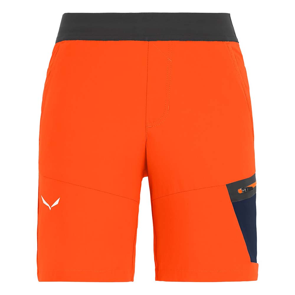 Salewa Agner Durastretch Red Orange Boys Shorts