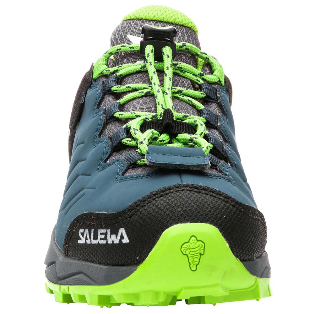 Salewa Mountain Trainer Waterproof Dark Blue/Cactus Kids Shoes