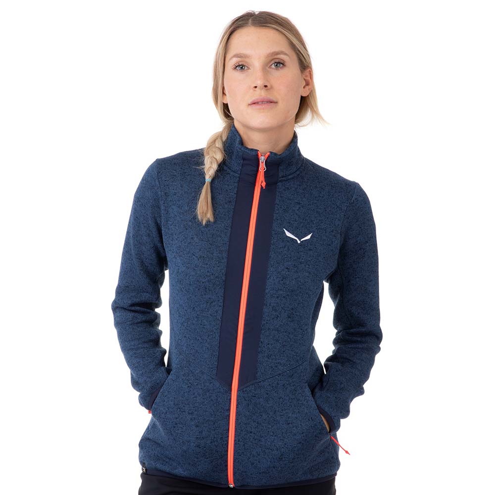 Salewa Rocca 2 Polarlite Fleece Navy Blue Women Tops