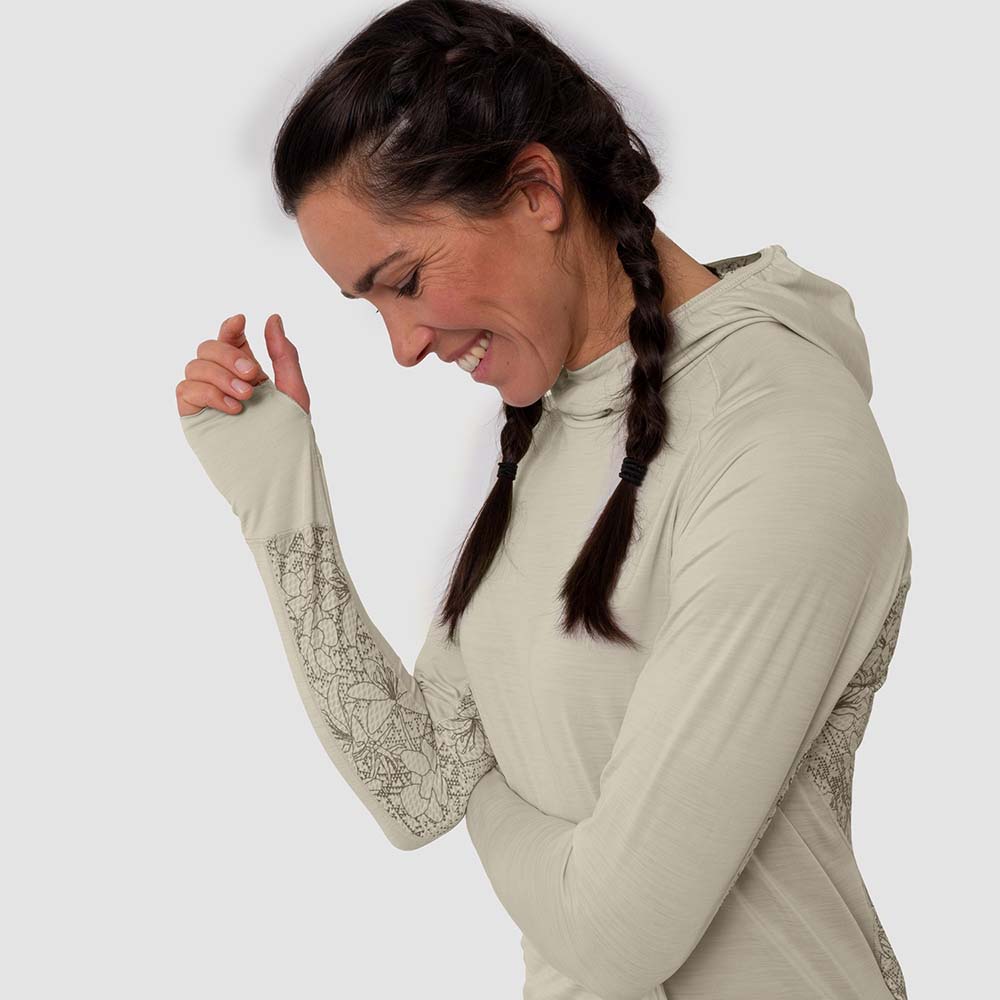 Salewa Puez Melange Dry Beige Women Hoodies